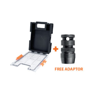 HMT VersaDrive® Stakit Half Top Toolcase - Empty PLUS FREE 1/2" IMPACT ADAPTOR!